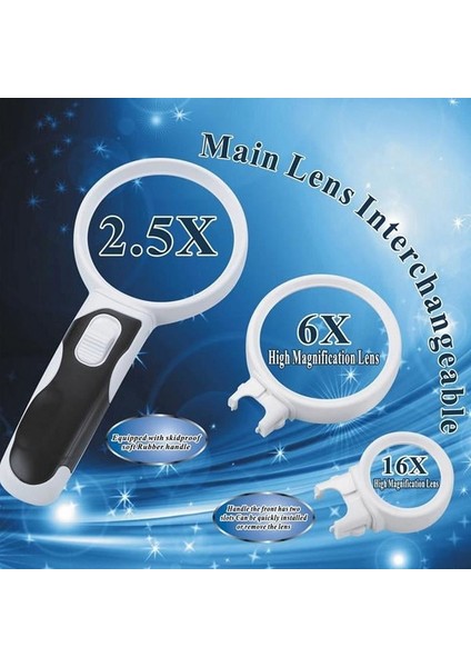 25616 Değiştirilebilir Mercekli El Tipi Büyüteç fiyatları