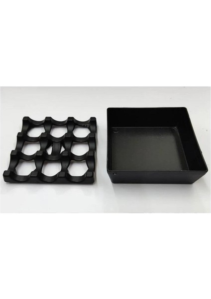 Döküm Kare Küllük Siyah 8cm modelleri