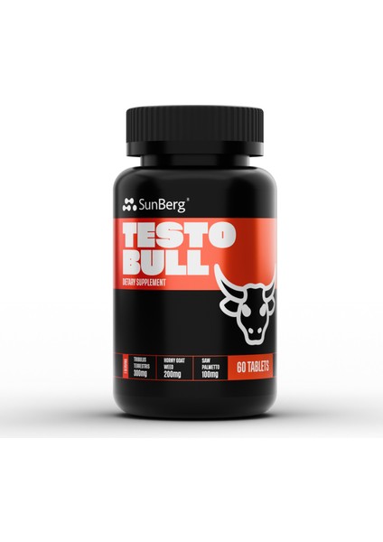 Testobull Tribulus Terrestris Saw Palmetto Horny Goat Weed - 60 Servis
