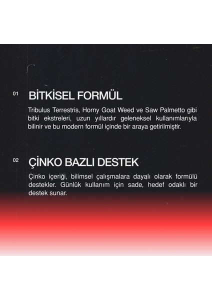 Testobull Tribulus Terrestris Saw Palmetto Horny Goat Weed - 60 Servis modelleri