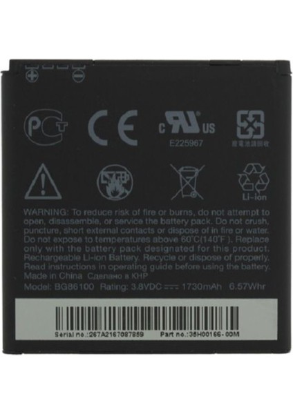 Htc Evo 3D / Sensation Xe Batarya Pil BG86100 fiyatları