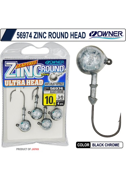 56974 Zinc Round Head