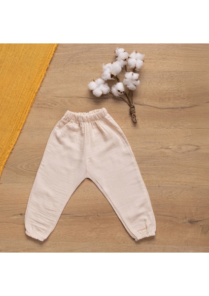 Müslin Bebek Takımı Bağcıklı Model Alt Üst Set %100 Doğal Pamuk fırsatları