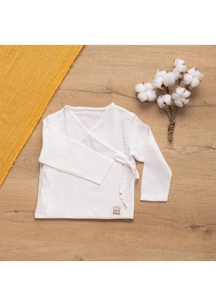 Müslin Bebek Takımı Bağcıklı Model Alt Üst Set %100 Doğal Pamuk modelleri