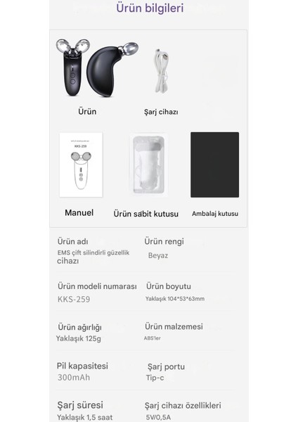 3 Modlu Titreşimli Ems Güzellik Cihazı