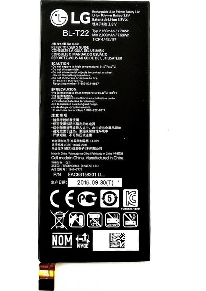 Lg BL-T22 Zero H650 Batarya Pil
