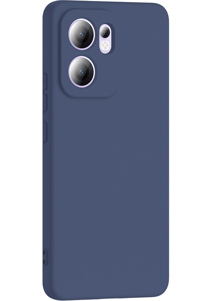 Oppo Reno 13F Uyumlu Kılıf Lansman Içi Kadife Lacivert + Ekran Koruyucu