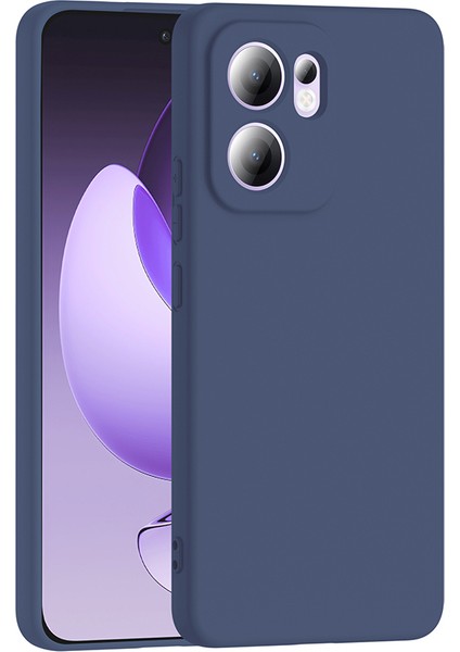 Oppo Reno 13F Uyumlu Kılıf Lansman Içi Kadife Lacivert + Ekran Koruyucu fiyatları
