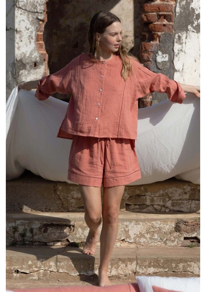New Line Keten ve Tencel™ Kadın Şort