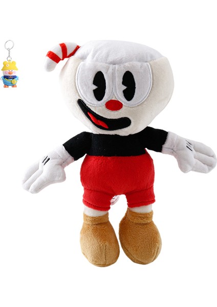 Fincan Kafası Macera Cuphead Oyun Çevresel Kafa Kafası Mugman Bebek Peluş Oyuncak Bebek (Yurt Dışından)