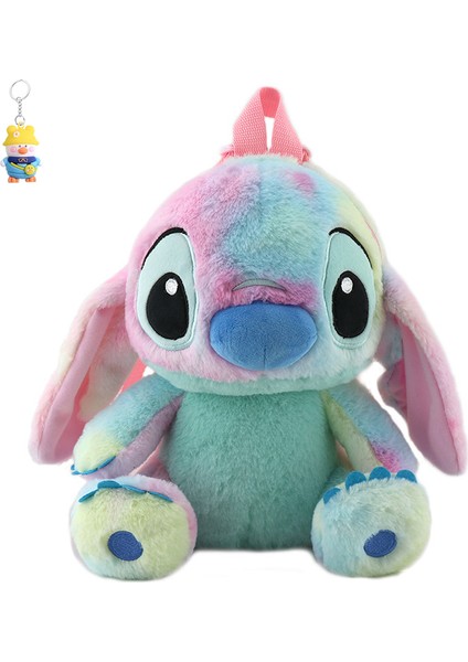Stitch Sırtçantası Anaokuluçocuk Erken Eğitim Sırtçantası Renkli Stitch Peluşbebek Oyuncak Sırtçantası (Yurt Dışından)