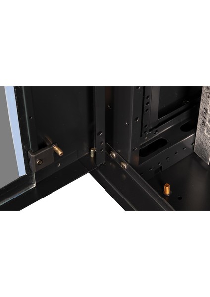 - 12U 19" Duvar Tipi Kabinet – Genişlik: 600 mm | Derinlik: 600 mm – Siyah