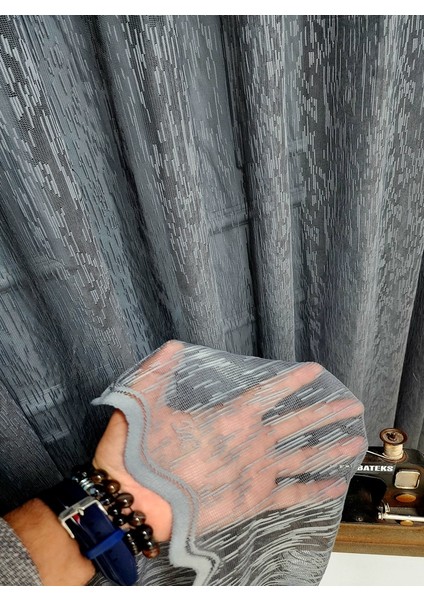 Farbateks Dikim Yağmur Sade Düz Gri Antrasit Füme Renkli Ütü Istemez 3kat Pileli Tül Perde fiyatları