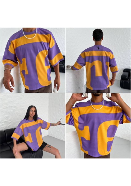 Kaliteli Oversıze Tişört - Ferra At Renkli T-Shırt indirimleri