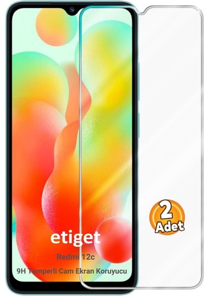 Xiaomi Redmi 12c Temperli 9H Cam Ekran Koruyucu (2 ADET)
