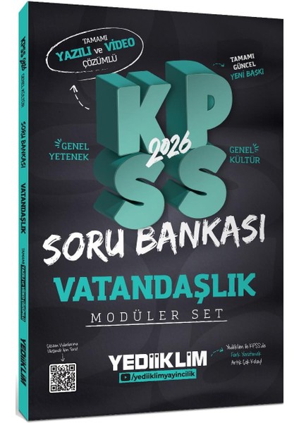 2026 Kpss Gy-Gk Tamamı Hem Yazılı Hem Video Çözümlü Modüler Set Soru Bankası (5 Kitap) fiyatları