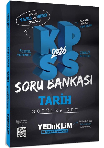 2026 Kpss Gy-Gk Tamamı Hem Yazılı Hem Video Çözümlü Modüler Set Soru Bankası (5 Kitap) fırsatları