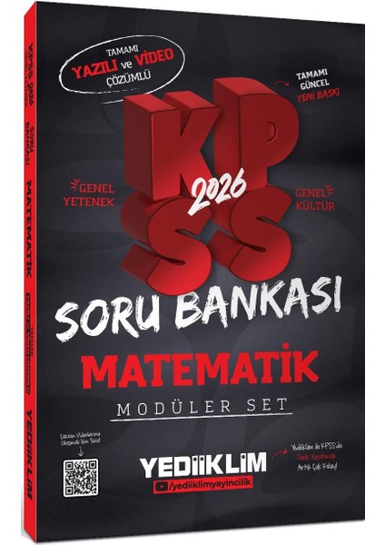 2026 Kpss Gy-Gk Tamamı Hem Yazılı Hem Video Çözümlü Modüler Set Soru Bankası (5 Kitap) indirimleri