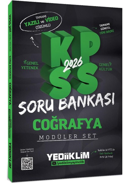 2026 Kpss Gy-Gk Tamamı Hem Yazılı Hem Video Çözümlü Modüler Set Soru Bankası (5 Kitap)