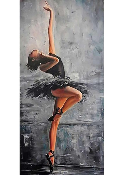 Büyük Boy Balerin Kız 90 *40 cm Pixart Sanat Elmas Mozaik Tablo Diamond Türkiye