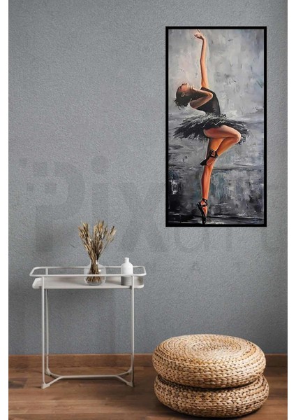 Büyük Boy Balerin Kız 90 *40 cm Pixart Sanat Elmas Mozaik Tablo Diamond Türkiye fiyatları