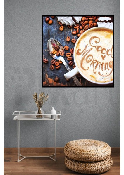 Kupada Kahve 35*35CM Pixart Sanat Elmas Mozaik Tablo Diamond Türkiye modelleri
