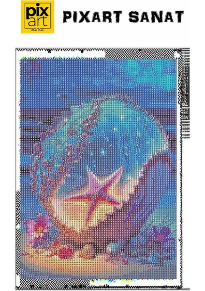 Deniz Yıdızı 30 * 40 cm Pixart Sanat Elmas Mozaik Tablo Diamond Türkiye fırsatları