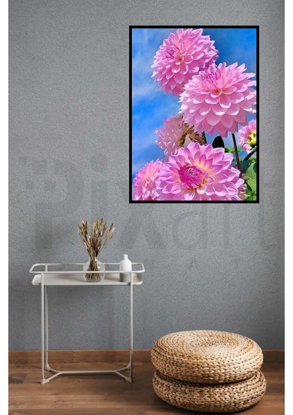 Çiçekler 30*40 cm Pixart Sanat Elmas Mozaik Tablo Diamond Türkiye modelleri