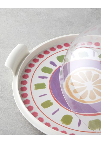 Lemon Melamin Kek Standı 30 cm Renkli