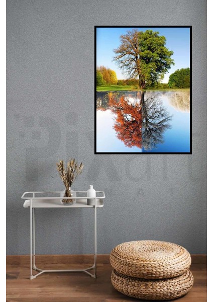Dört Mevsim Ağacı 30*40 cm Pixart Sanat Elmas Mozaik Tablo Diamond Türkiye fiyatları