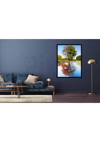 Dört Mevsim Ağacı 30*40 cm Pixart Sanat Elmas Mozaik Tablo Diamond Türkiye modelleri