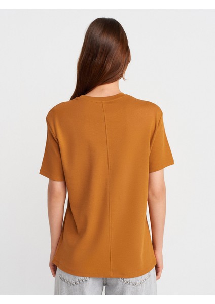 31218 Dikiş Detaylı T-Shirt-A.kiremit fiyatları