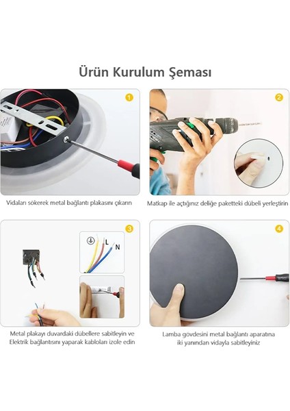 10W 19.5 CM Yuvarlak Dokunmatik Duvar Aplik Modern Lamba 3 Renk Modlu Duvar Aydınlatması