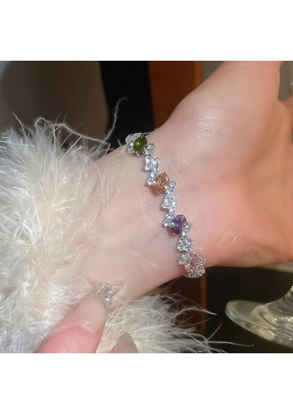 Yeni Ağır Sanayi Iyi Şanslar Bilezik Zarif Işık Lüks Mizaç Bilezik Kişiselleştirilmiş Nimet El Takı (Yurt Dışından)