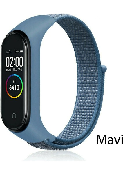 Xiaomi Mi Band 5 Mi Band 6 Mi Band 7 Loop Örgü Spor Kordon Kayış