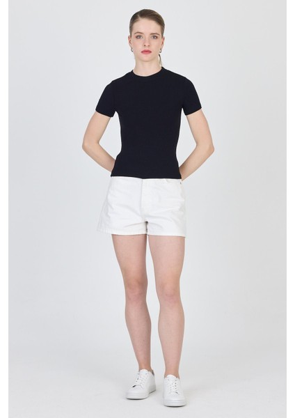 Siyah Bisiklet Yaka Viskoz/yumuşak Kumaş Slim Fit Tişört 1468 fiyatları