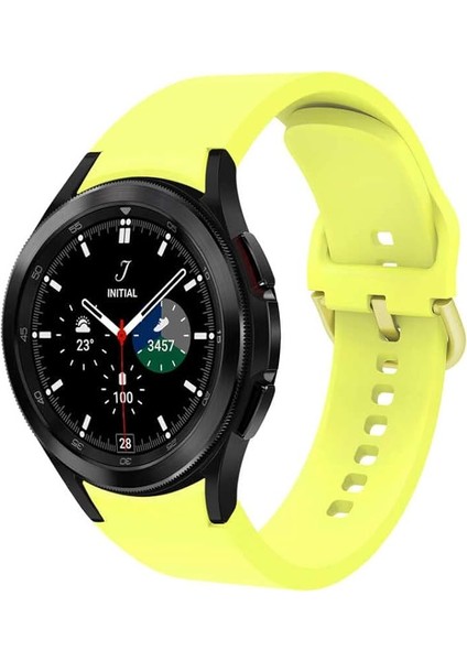 Samsung Galaxy Watch 4 5 6 7 Pro 40 42 43 44 46 47MM Uyumlu Solid Silikon Kordon