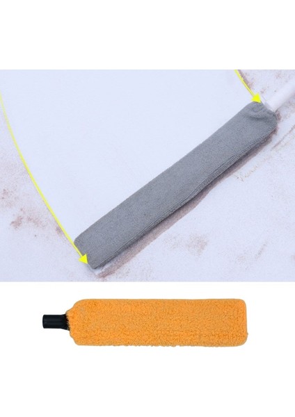 Sihirli Mikrofiber Başlıklı Girintili Yüzey Temizleme Mopu Toz Alma Fırçası