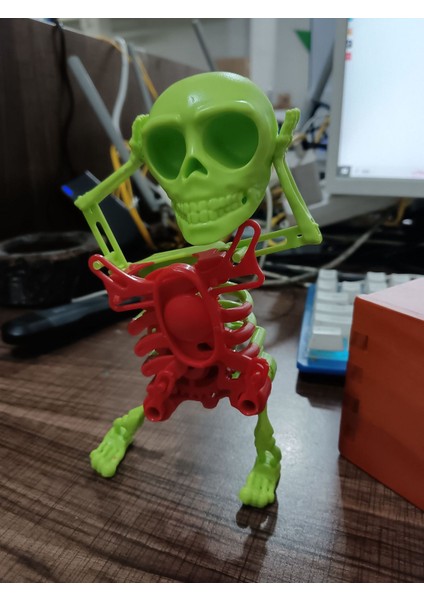Dans Edebilecek Saatlik Oyuncaklar Sallanan Kafatası 3D Baskı Eğlenceli Küçük Oyuncaklar (Yurt Dışından)