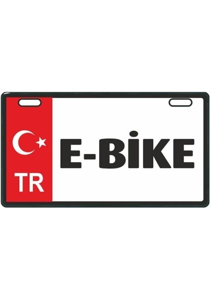 Kırmızı E-Bike E-Bike Plakalık