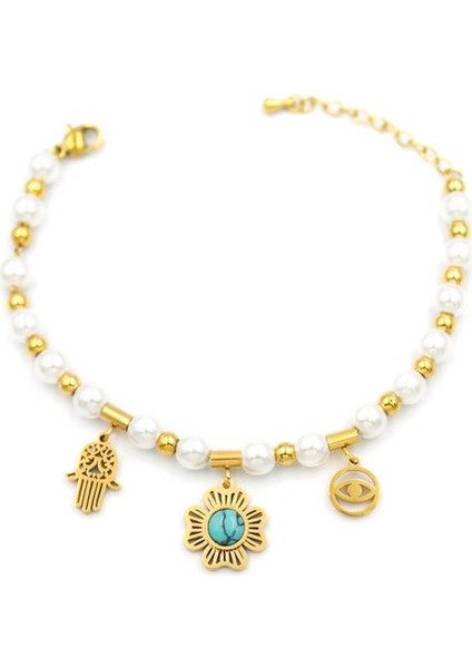 Incili Charm Bileklik - Altın fiyatları