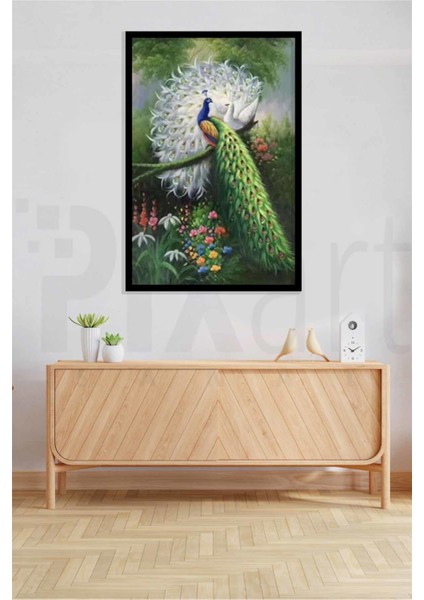Mükemmel Uyumlu Tavus Kuşları Pixart Sanat Elmas Mozaik Tablo Diamond Türkiye 55*81 modelleri