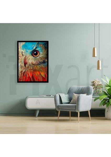Baykuş Bakışı Pixart Sanat Elmas Mozik Tablo Daimond Türkiye 55*73 modelleri