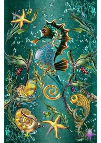 Deniz Altı Mucizeleri Pixart Sanat Elmas Mozik Tablo Daimond Türkiye 48*71