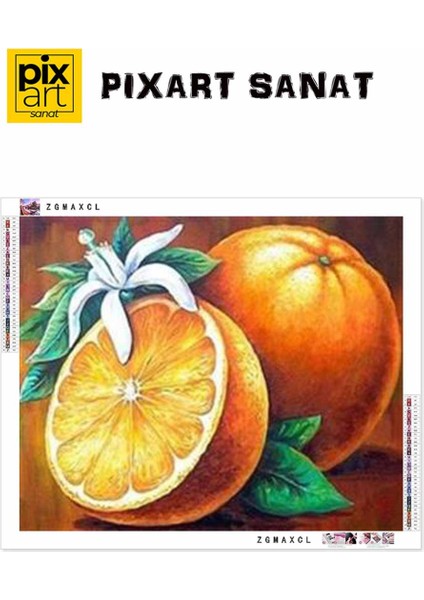 Portakal ve Çiçeği Pixart Sanat Elmas Mozaik Tablo Diamond Türkiye 53*43 fırsatları