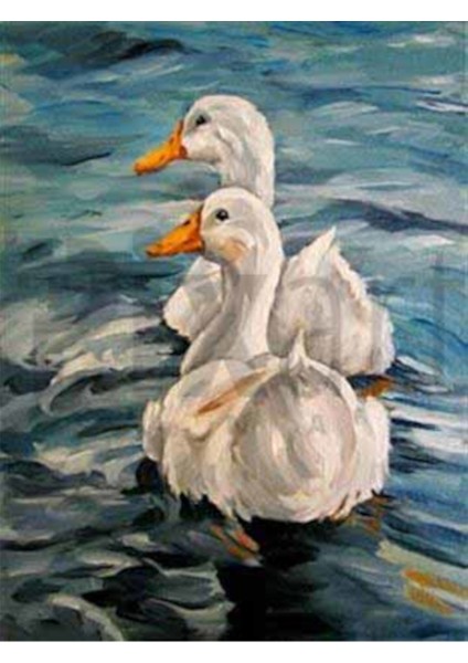 Ördekler Pixart Sanat Elmas Mozik Tablo Daimond Türkiye 48*60