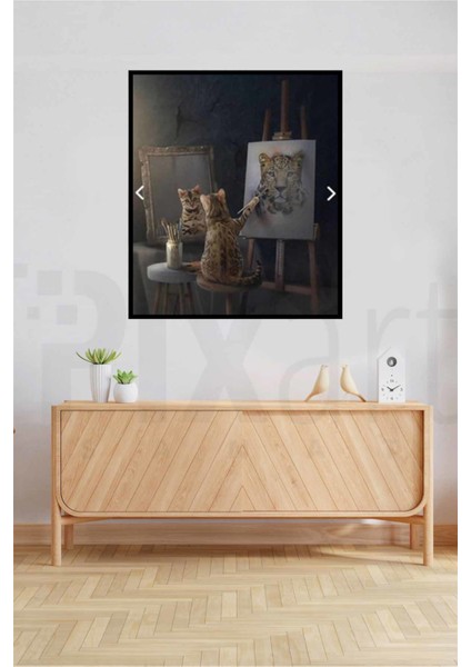 Yetenekli Kedi PixArt Sanat Elmas Mozik Tablo Daimond Türkiye 58*68 fiyatları
