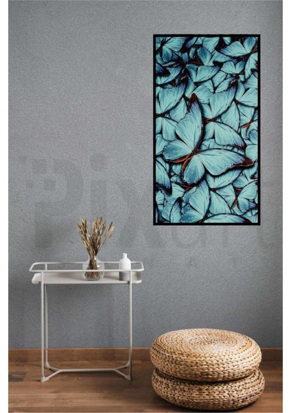Tahta Kelebekler Pixart Sanat Elmas Mozaik Tablo Diamond Türkiye 48*80 modelleri
