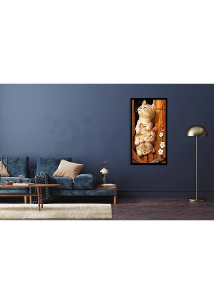 Ağaç Kavuğundaki Minikler Pixart Sanat Elmas Mozik Tablo Daimond Türkiye 43*78 fiyatları