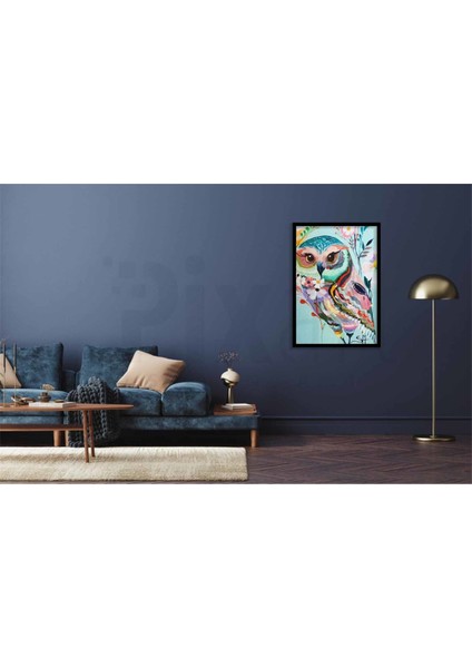 Çiçekden Baykuş Pixart Sanat Elmas Mozaik Tablo Diamond Türkiye 38*52 fiyatları